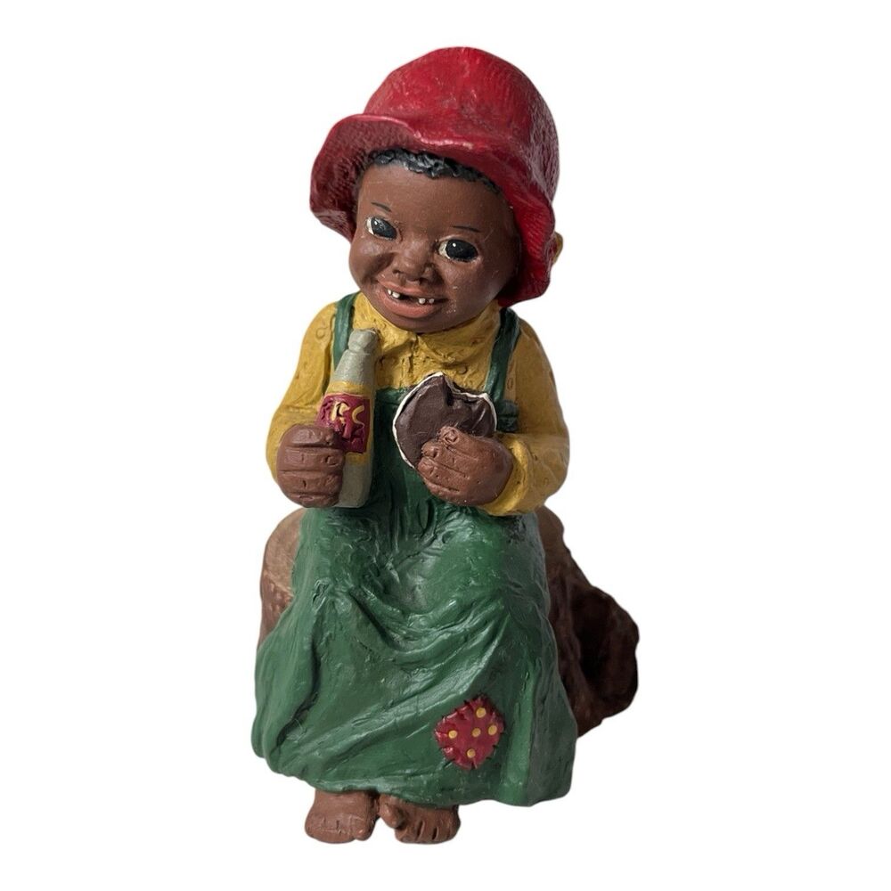 All God’s Children Prissy Moon Pie 270 Martha Holcombe 1989 Resin Signed 4-1/4"